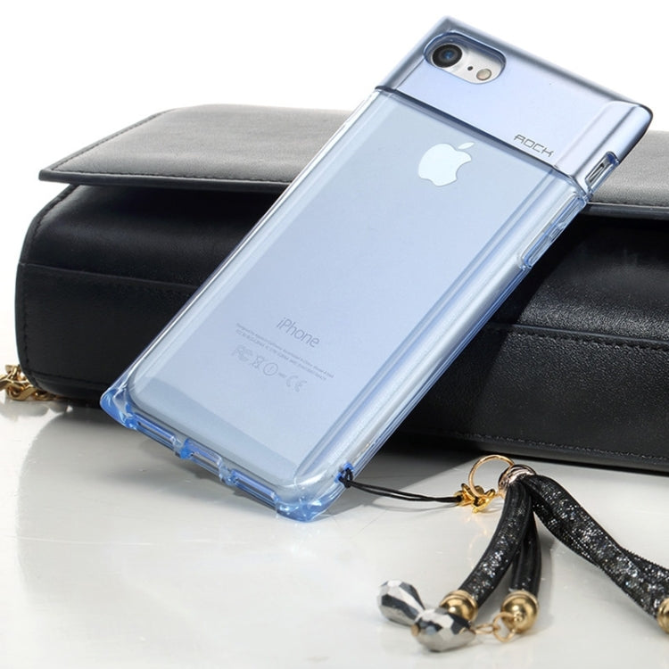 ROCK Crystal Series for  iPhone 8 & 7  Fashion Perfume Bottle Shape TPU + PC Protective Case with Sling Hole & Call LED Lighting Flashing Function