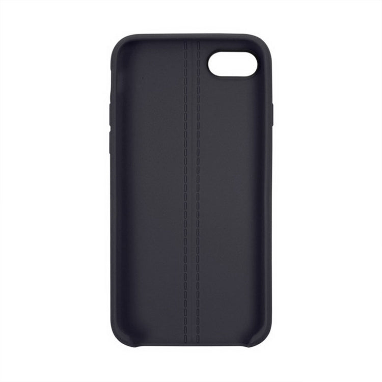 For  iPhone 8 & 7  Central Double Line Smooth Surface Soft TPU Protective Case