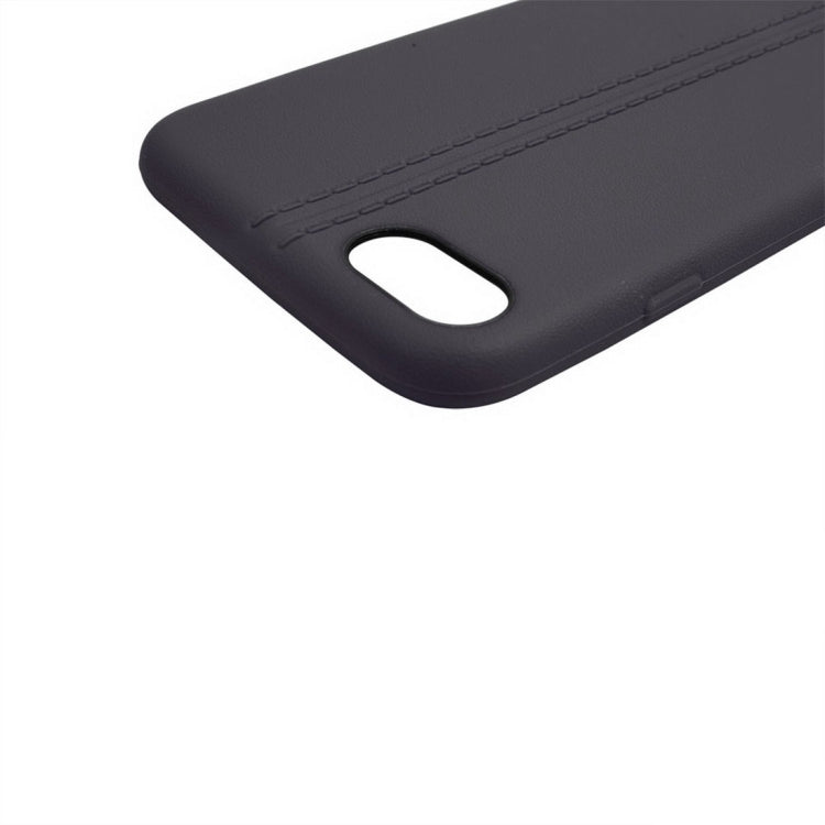 For  iPhone 8 & 7  Central Double Line Smooth Surface Soft TPU Protective Case