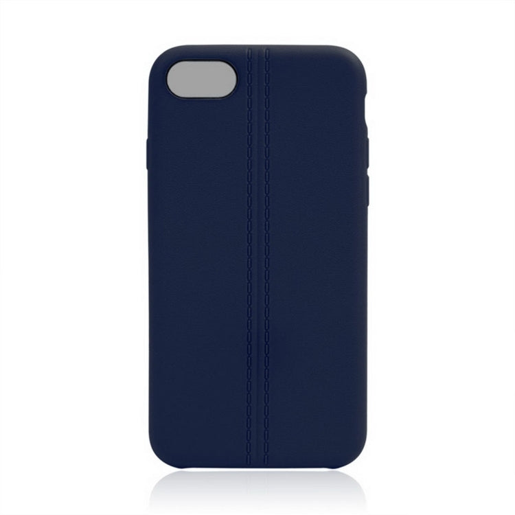 For  iPhone 8 & 7  Central Double Line Smooth Surface Soft TPU Protective Case