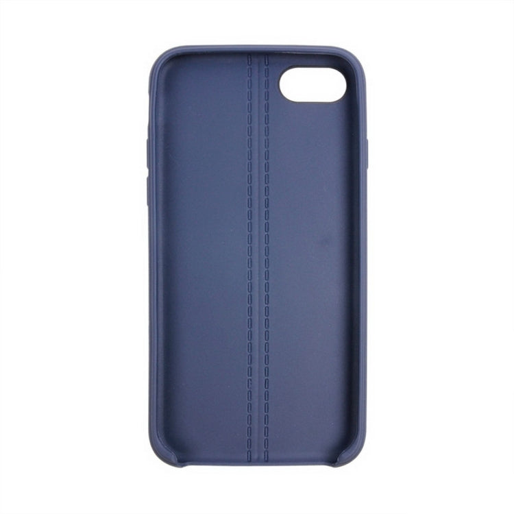 For  iPhone 8 & 7  Central Double Line Smooth Surface Soft TPU Protective Case