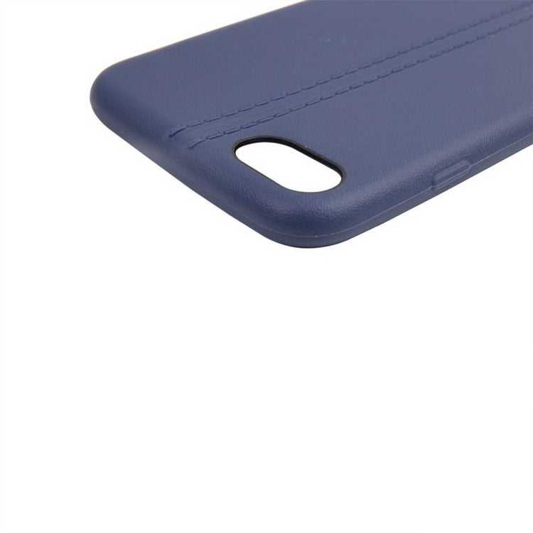 For  iPhone 8 & 7  Central Double Line Smooth Surface Soft TPU Protective Case