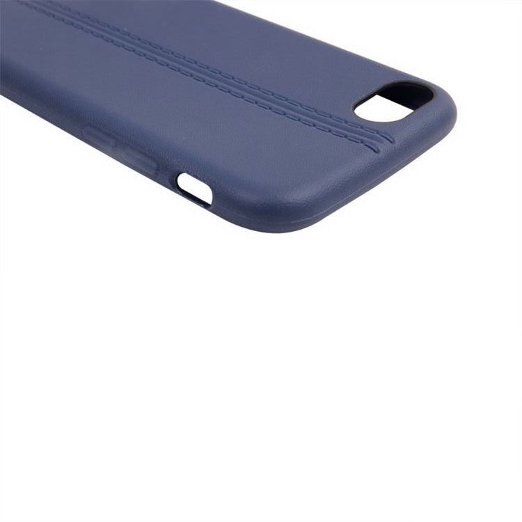 For  iPhone 8 & 7  Central Double Line Smooth Surface Soft TPU Protective Case