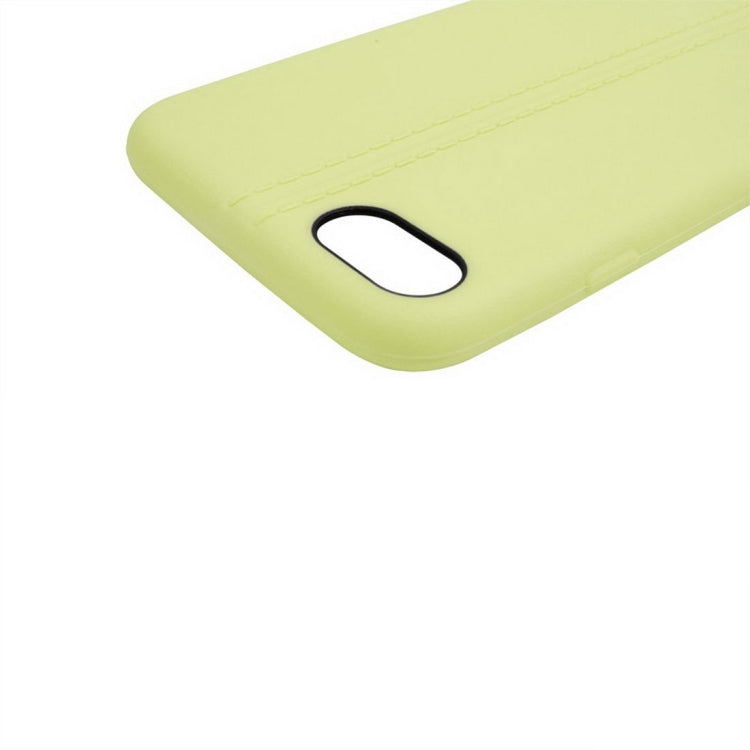 For  iPhone 8 & 7  Central Double Line Smooth Surface Soft TPU Protective Case