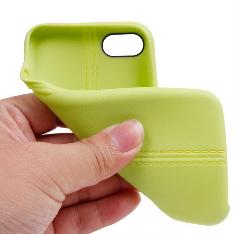 For  iPhone 8 & 7  Central Double Line Smooth Surface Soft TPU Protective Case