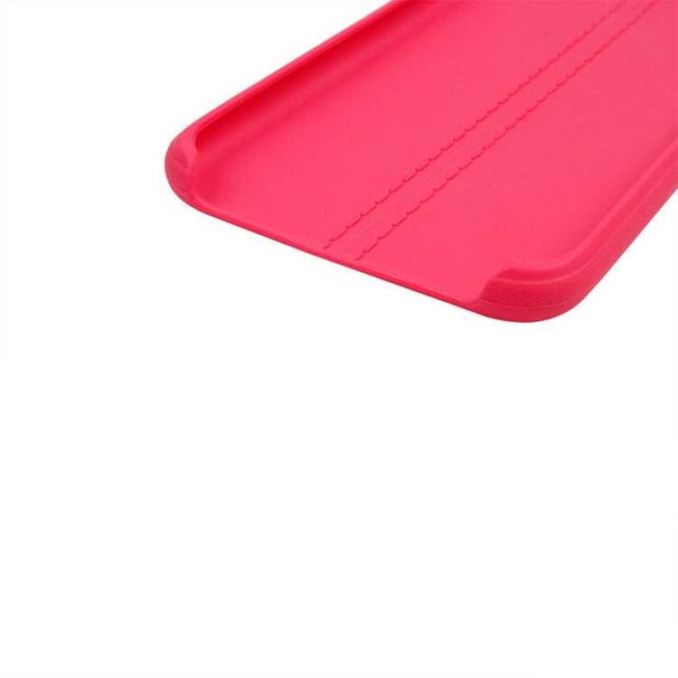 For  iPhone 8 & 7  Central Double Line Smooth Surface Soft TPU Protective Case