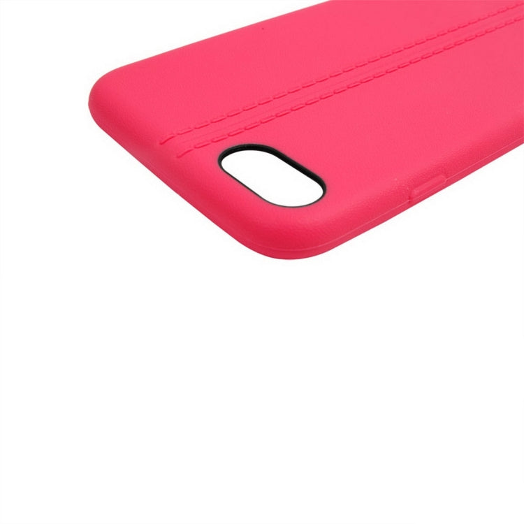 For  iPhone 8 & 7  Central Double Line Smooth Surface Soft TPU Protective Case