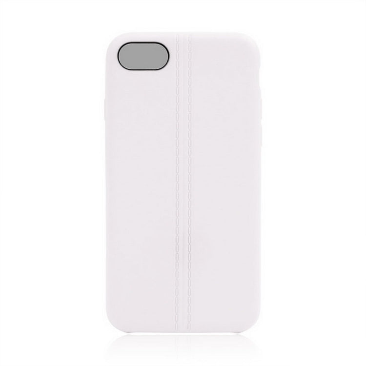 For  iPhone 8 & 7  Central Double Line Smooth Surface Soft TPU Protective Case