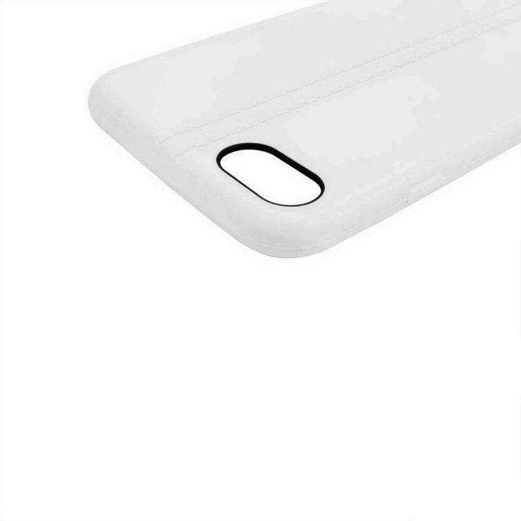 For  iPhone 8 & 7  Central Double Line Smooth Surface Soft TPU Protective Case