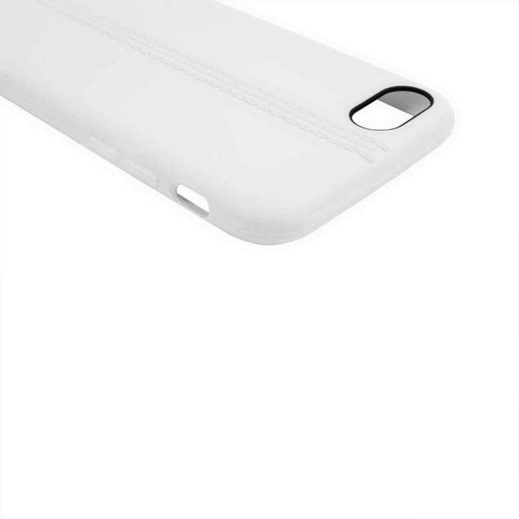 For  iPhone 8 & 7  Central Double Line Smooth Surface Soft TPU Protective Case