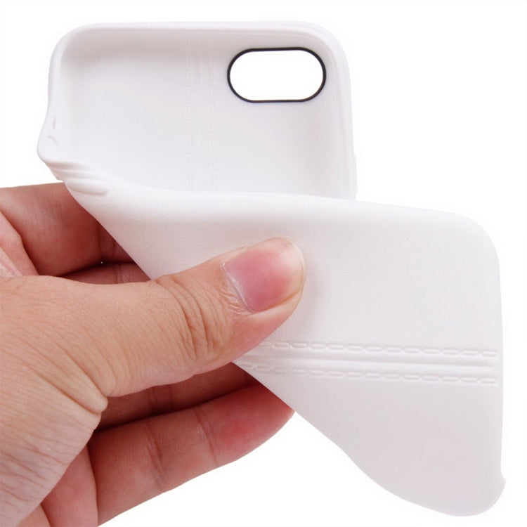 For  iPhone 8 & 7  Central Double Line Smooth Surface Soft TPU Protective Case