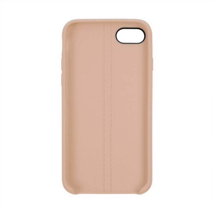 For  iPhone 8 & 7  Central Double Line Smooth Surface Soft TPU Protective Case