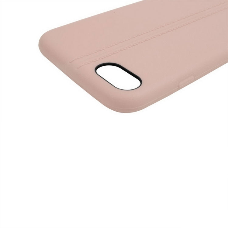 For  iPhone 8 & 7  Central Double Line Smooth Surface Soft TPU Protective Case