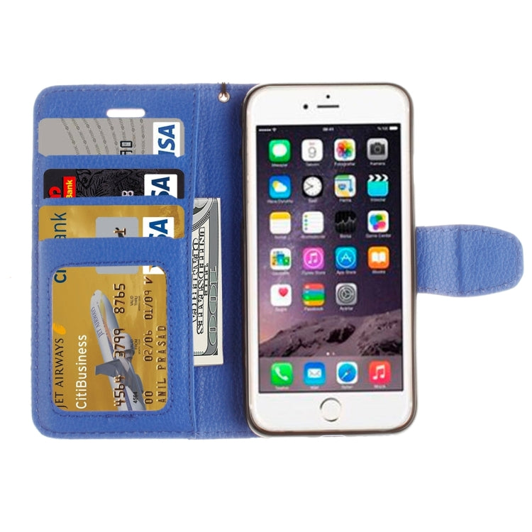For  iPhone 8 & 7  Litchi Texture Horizontal Flip Leather Case with Photo Frame & Card Slots & Wallet & Holder & Lanyard