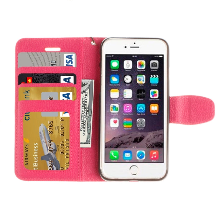 For  iPhone 8 & 7  Litchi Texture Horizontal Flip Leather Case with Photo Frame & Card Slots & Wallet & Holder & Lanyard