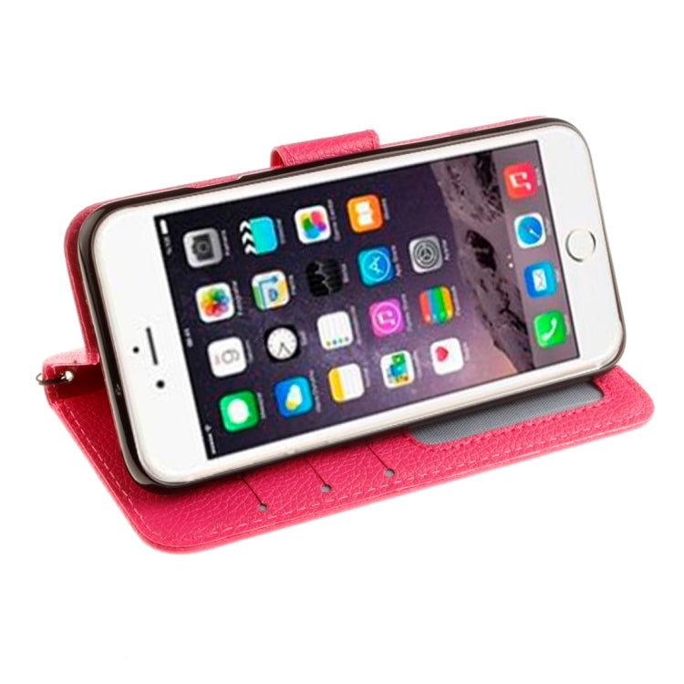 For  iPhone 8 & 7  Litchi Texture Horizontal Flip Leather Case with Photo Frame & Card Slots & Wallet & Holder & Lanyard