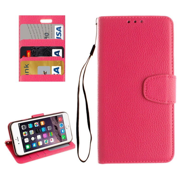 For  iPhone 8 & 7  Litchi Texture Horizontal Flip Leather Case with Photo Frame & Card Slots & Wallet & Holder & Lanyard