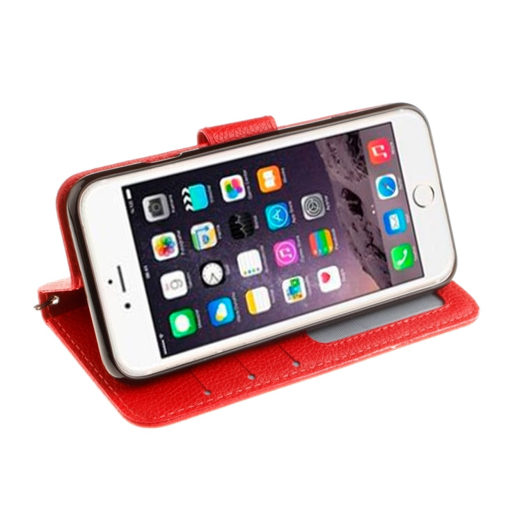 For  iPhone 8 & 7  Litchi Texture Horizontal Flip Leather Case with Photo Frame & Card Slots & Wallet & Holder & Lanyard