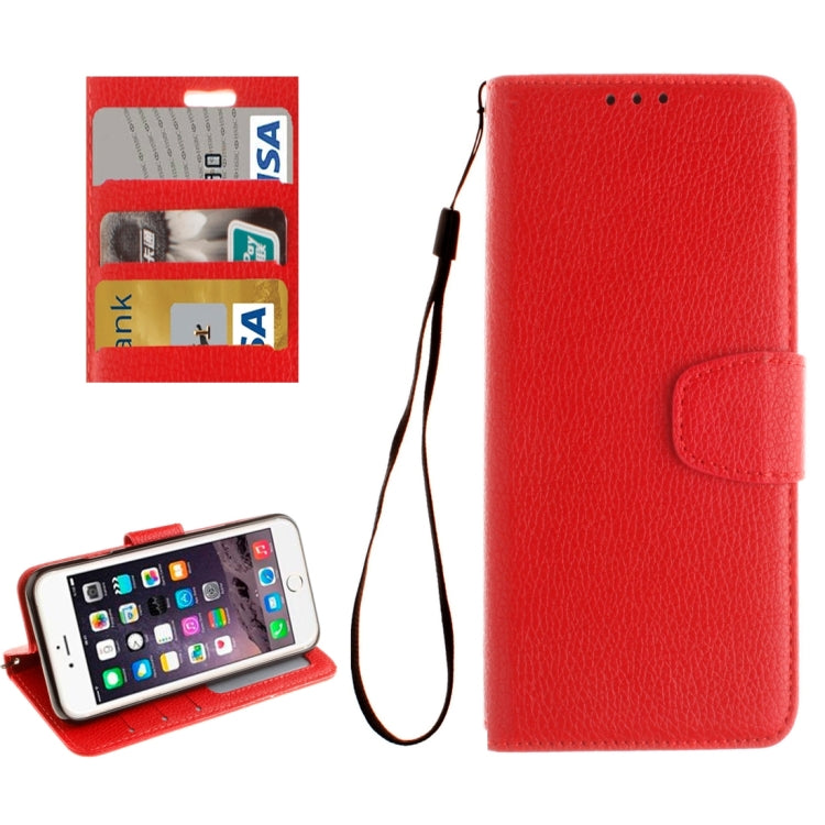 For  iPhone 8 & 7  Litchi Texture Horizontal Flip Leather Case with Photo Frame & Card Slots & Wallet & Holder & Lanyard