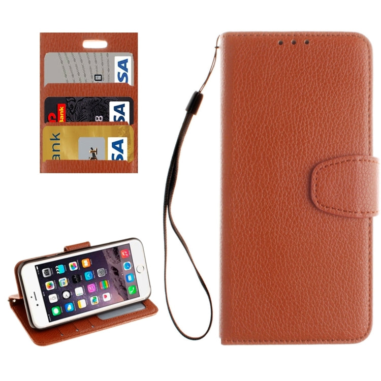 For  iPhone 8 & 7  Litchi Texture Horizontal Flip Leather Case with Photo Frame & Card Slots & Wallet & Holder & Lanyard