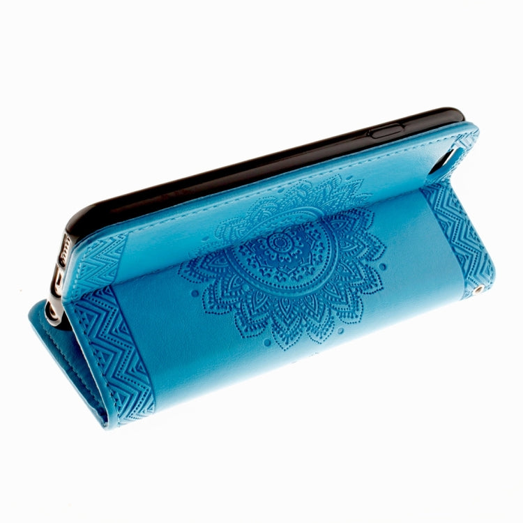 For  iPhone 8 & 7  Embossed Mandragora Pattern Horizontal Flip Leather Case with Card Slot & Holder & Wallet & Lanyard