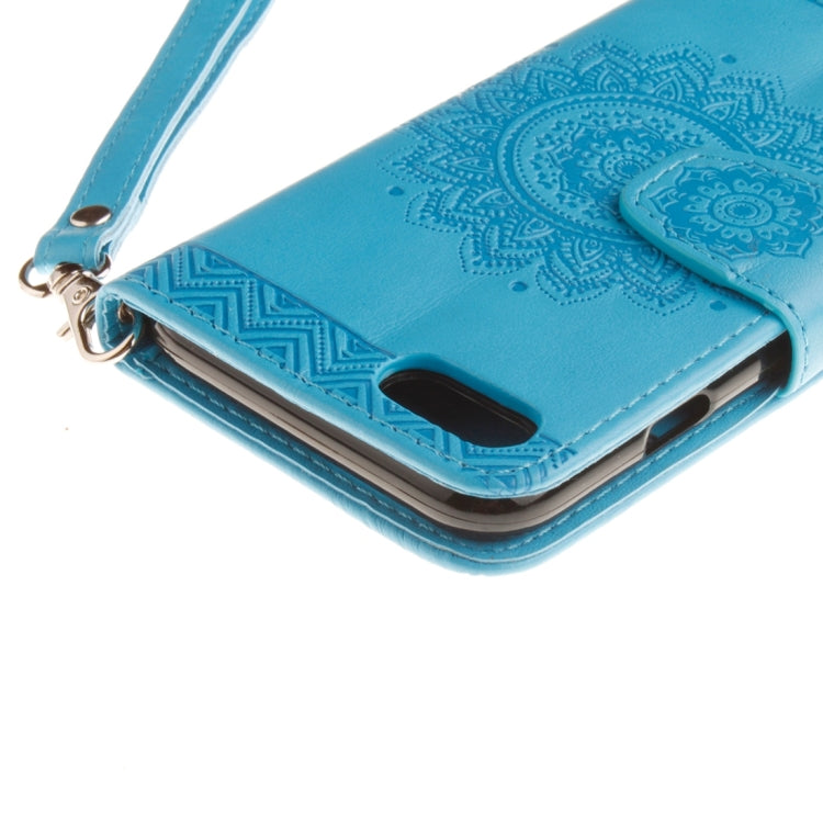 For  iPhone 8 & 7  Embossed Mandragora Pattern Horizontal Flip Leather Case with Card Slot & Holder & Wallet & Lanyard