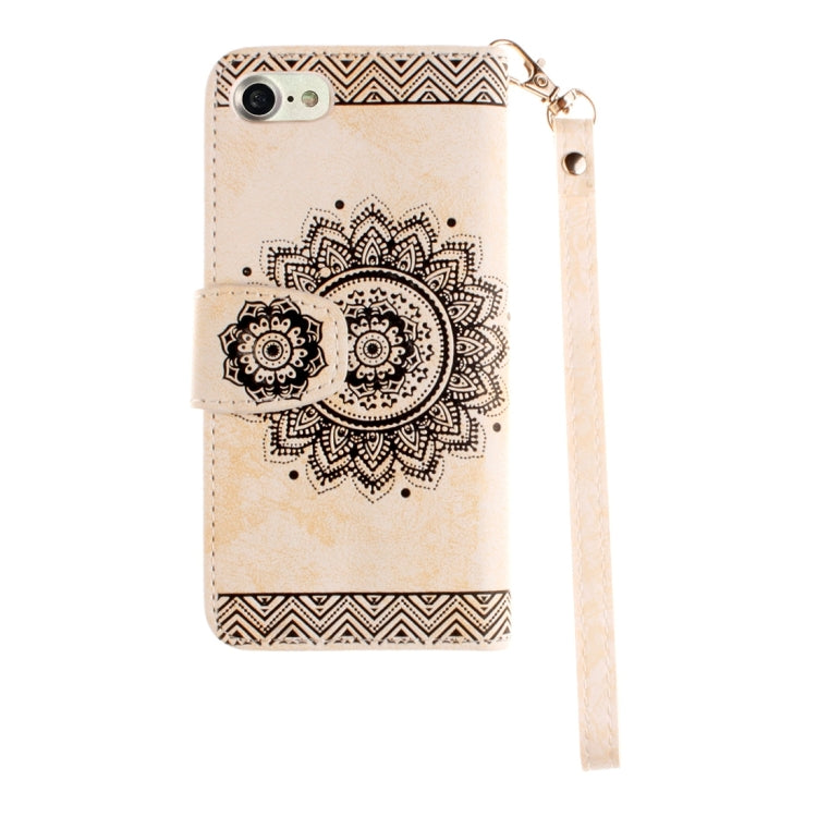For  iPhone 8 & 7  Embossed Mandragora Pattern Horizontal Flip Leather Case with Card Slot & Holder & Wallet & Lanyard