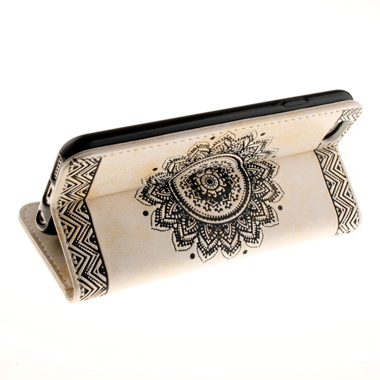For  iPhone 8 & 7  Embossed Mandragora Pattern Horizontal Flip Leather Case with Card Slot & Holder & Wallet & Lanyard