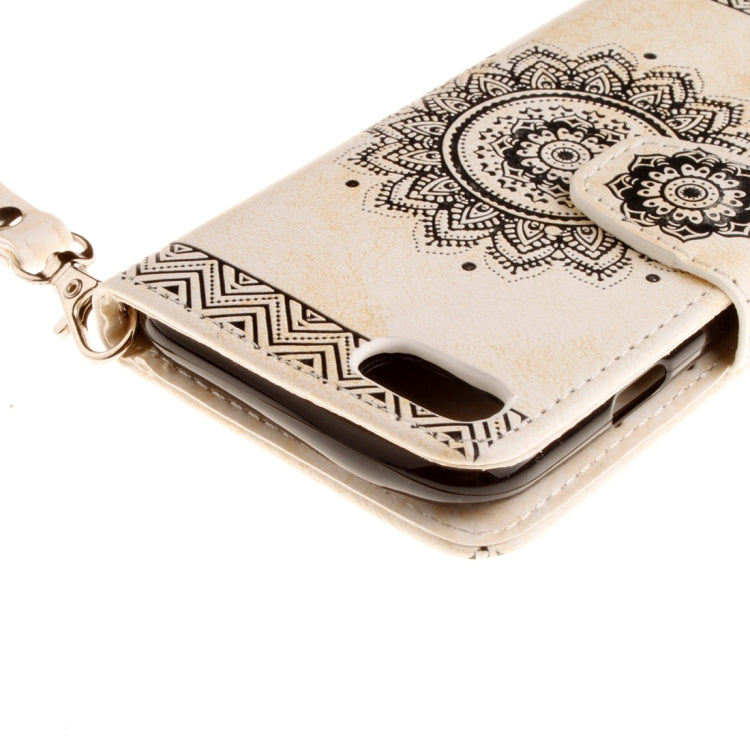 For  iPhone 8 & 7  Embossed Mandragora Pattern Horizontal Flip Leather Case with Card Slot & Holder & Wallet & Lanyard
