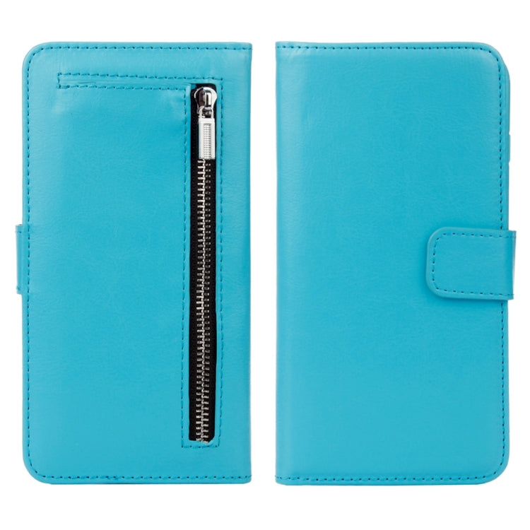 For  iPhone 8 & 7  Separable Crazy Horse Texture Zipper Wallet Style Flip Leather Case