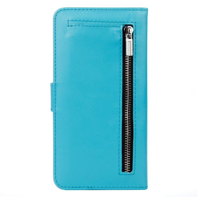 For  iPhone 8 & 7  Separable Crazy Horse Texture Zipper Wallet Style Flip Leather Case