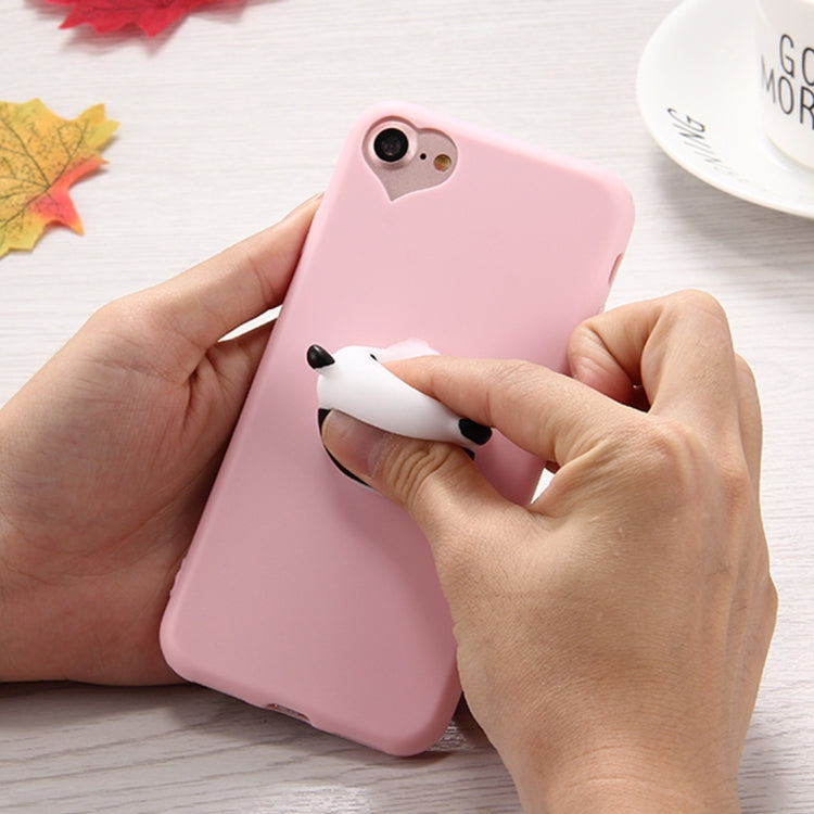 For  iPhone 8 & 7  3D Panda Pattern Squeeze Relief Squishy Dropproof Protective Back Cover Case
