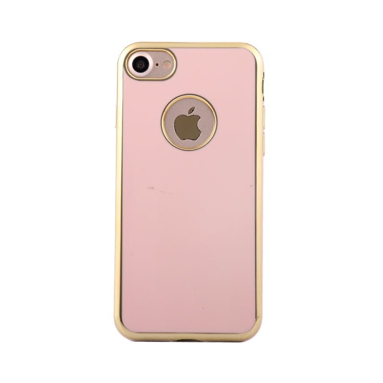 For  iPhone 8 & 7  Electroplating Gold Edge Soft TPU Protective Case