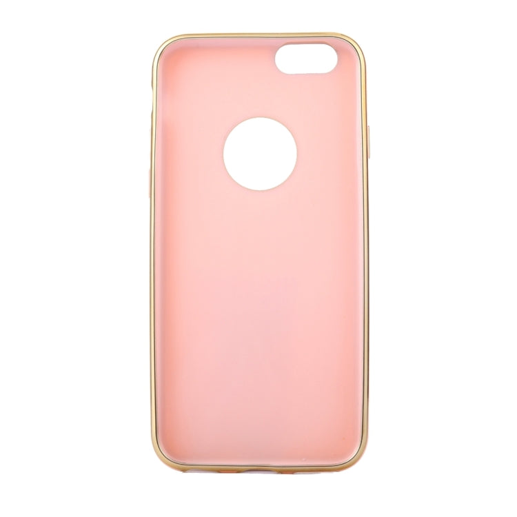 For  iPhone 8 & 7  Electroplating Gold Edge Soft TPU Protective Case