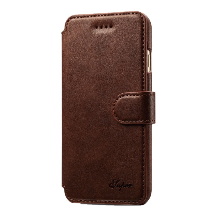 For  iPhone 8 & 7  Cowhide Texture Horizontal Flip Leather Case with Holder & Card Slots & Wallet