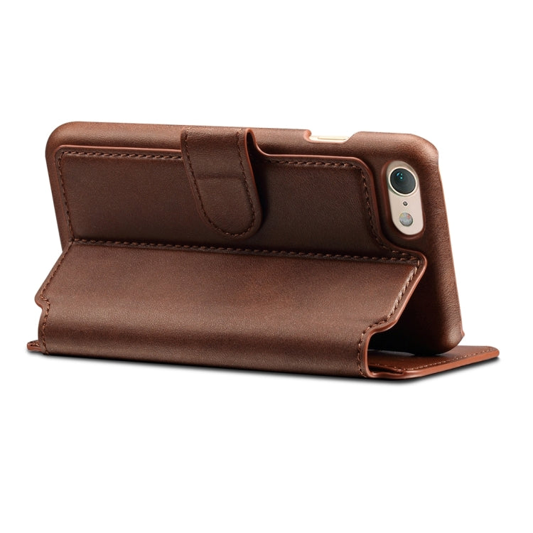 For  iPhone 8 & 7  Cowhide Texture Horizontal Flip Leather Case with Holder & Card Slots & Wallet