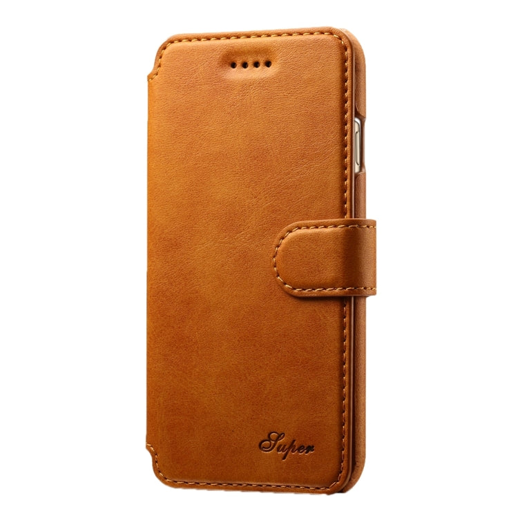 For  iPhone 8 & 7  Cowhide Texture Horizontal Flip Leather Case with Holder & Card Slots & Wallet