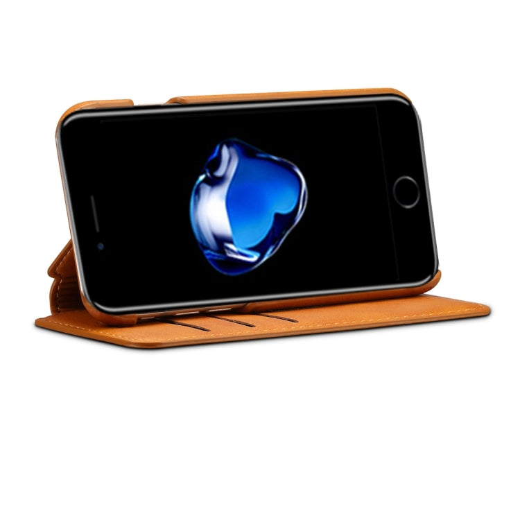 For  iPhone 8 & 7  Cowhide Texture Horizontal Flip Leather Case with Holder & Card Slots & Wallet
