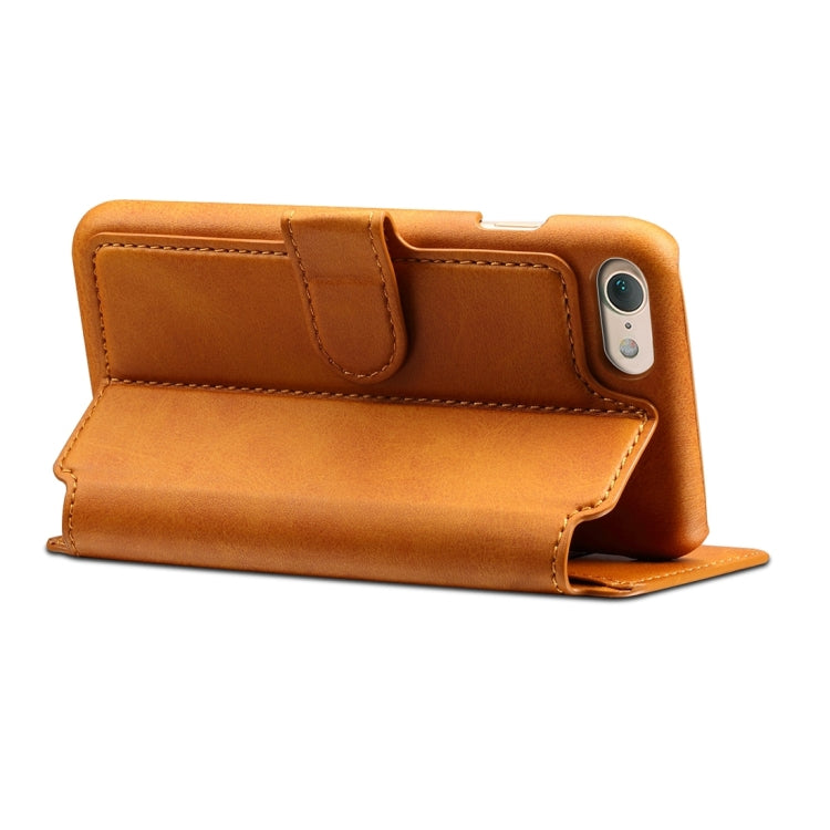 For  iPhone 8 & 7  Cowhide Texture Horizontal Flip Leather Case with Holder & Card Slots & Wallet
