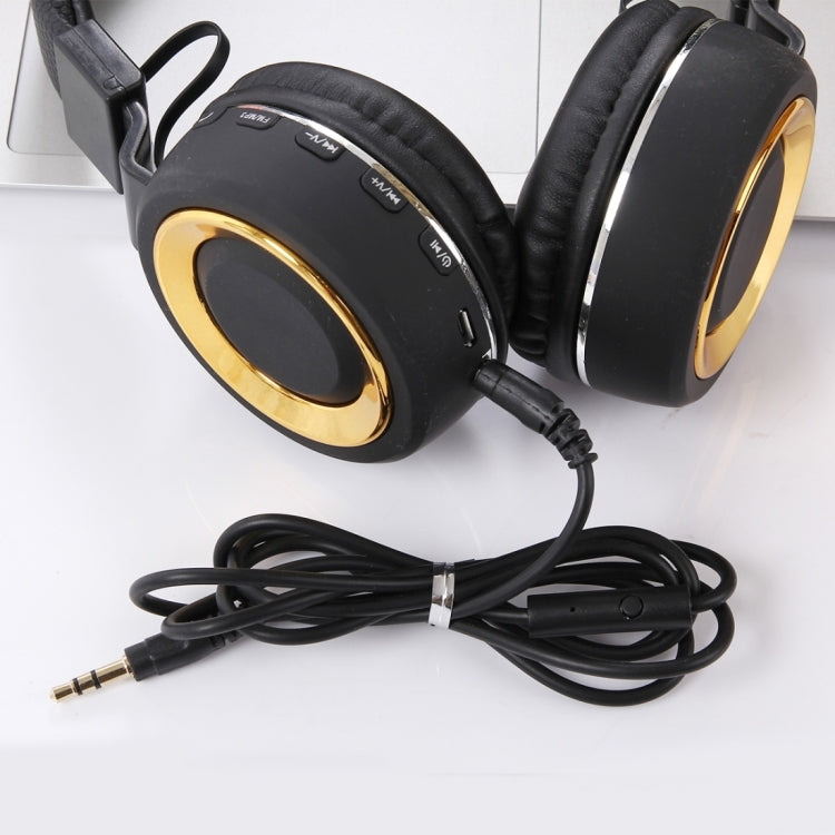 SH-18 Headband Folding Stereo Wireless Bluetooth Headphone Headset, Support 3.5mm Audio & Handsfree Call & TF Card & FM, for iPhone, iPad, iPod, Samsung, HTC, Sony, Huawei, Xiaomi and other Audio Devices