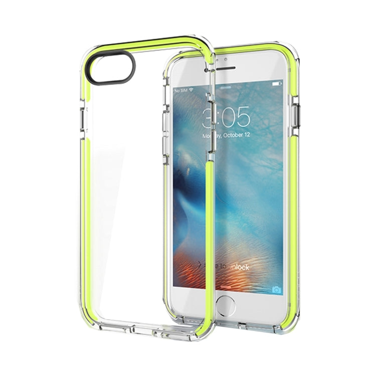 Rock for  iPhone 8 & 7  Drop-tested Military Guard Double Color Soft TPU + TPE Shockproof Protective Back Case(Light Green)