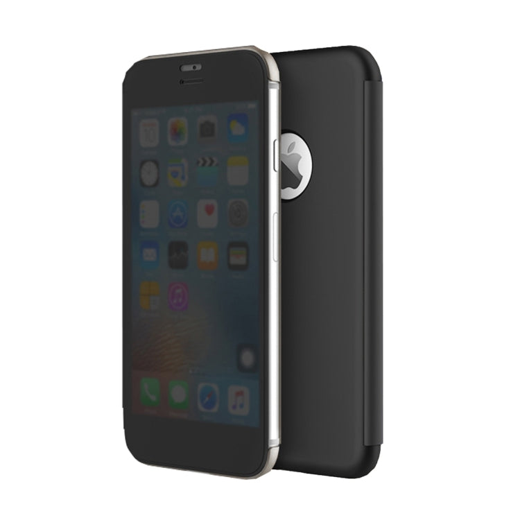 Rock Dr.V Series for iPhone 8 Business Style Ultrathin Flip Protective Case with Visible Front Cover & Call Display ID