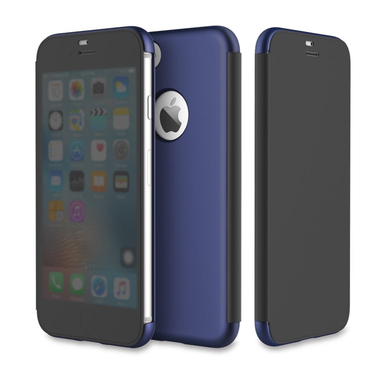 Rock Dr.V Series for iPhone 8 Business Style Ultrathin Flip Protective Case with Visible Front Cover & Call Display ID