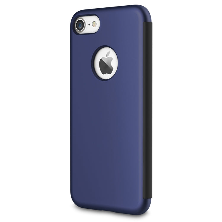 Rock Dr.V Series for iPhone 8 Business Style Ultrathin Flip Protective Case with Visible Front Cover & Call Display ID
