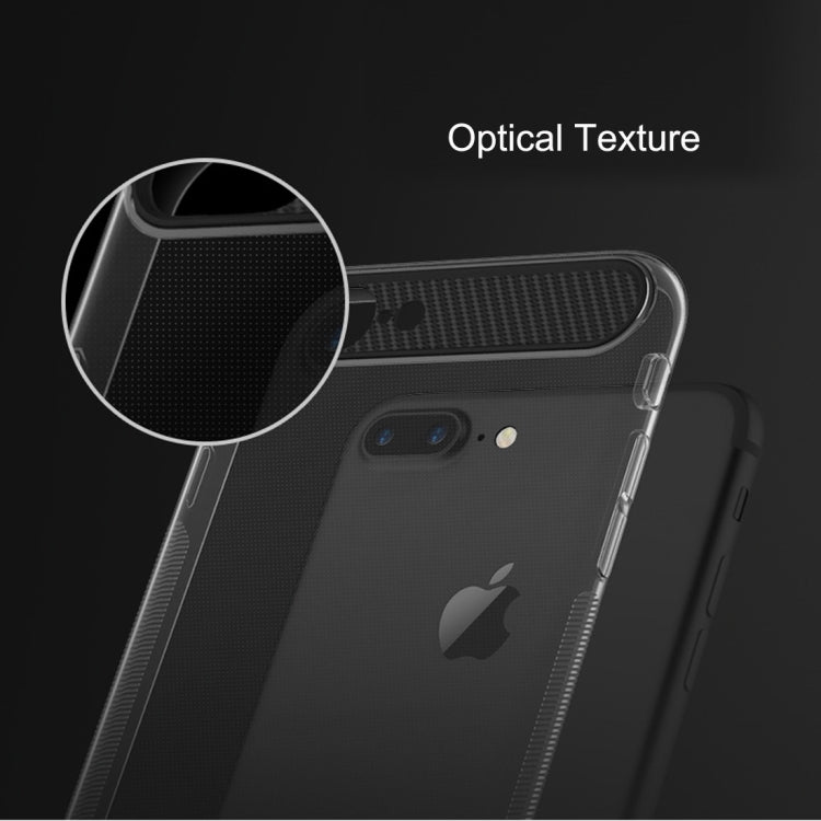 Rock Ace Series for  iPhone 8 & 7  TPU + PC Protective Case Back Shell Cover with Antislip Carbon Fiber Side & Sling Hole