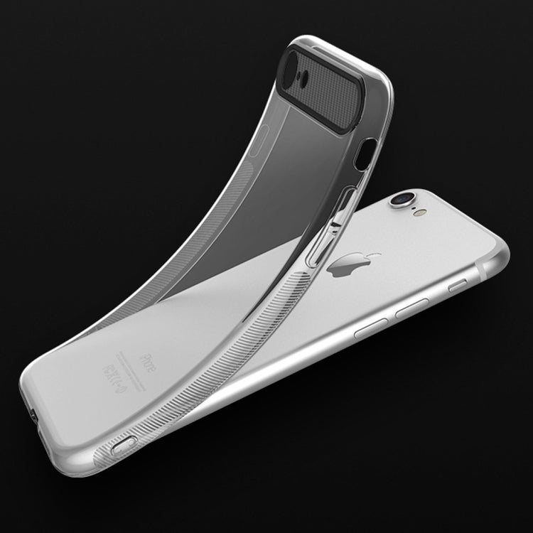 Rock Ace Series for  iPhone 8 & 7  TPU + PC Protective Case Back Shell Cover with Antislip Carbon Fiber Side & Sling Hole