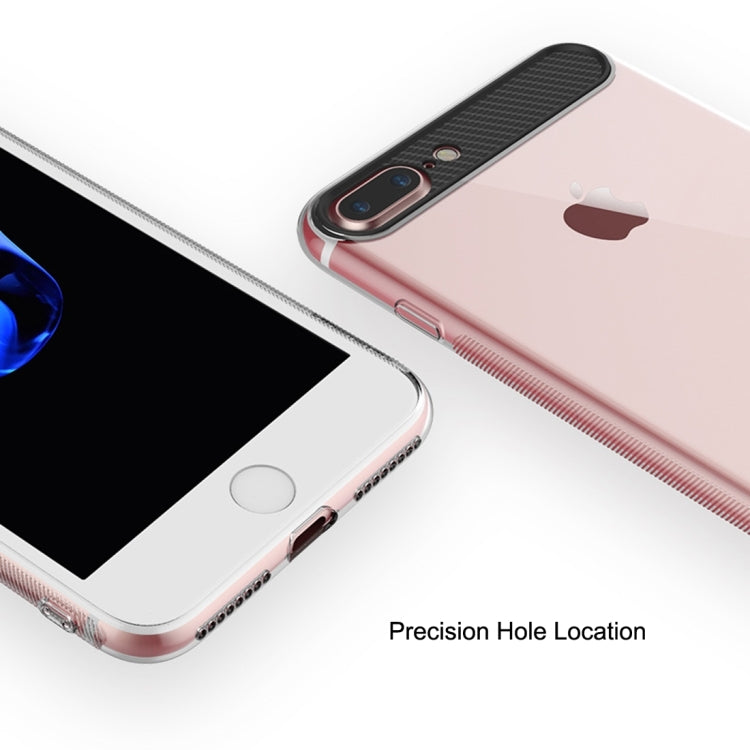 Rock Ace Series for  iPhone 8 & 7  TPU + PC Protective Case Back Shell Cover with Antislip Carbon Fiber Side & Sling Hole