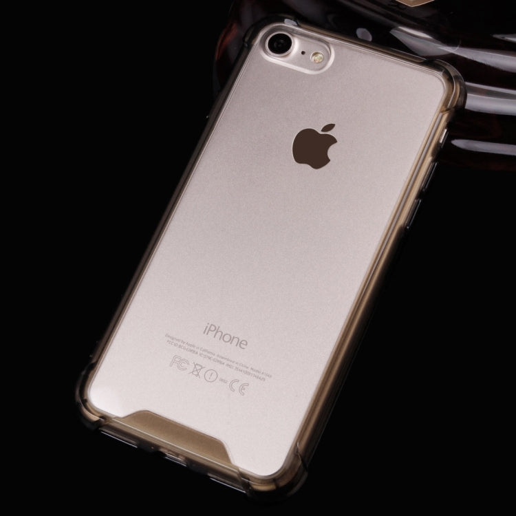 For  iPhone 8 & 7  Acrylic Waistline Transparent TPU Protective Cover Case
