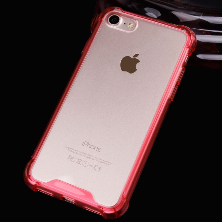 For  iPhone 8 & 7  Acrylic Waistline Transparent TPU Protective Cover Case