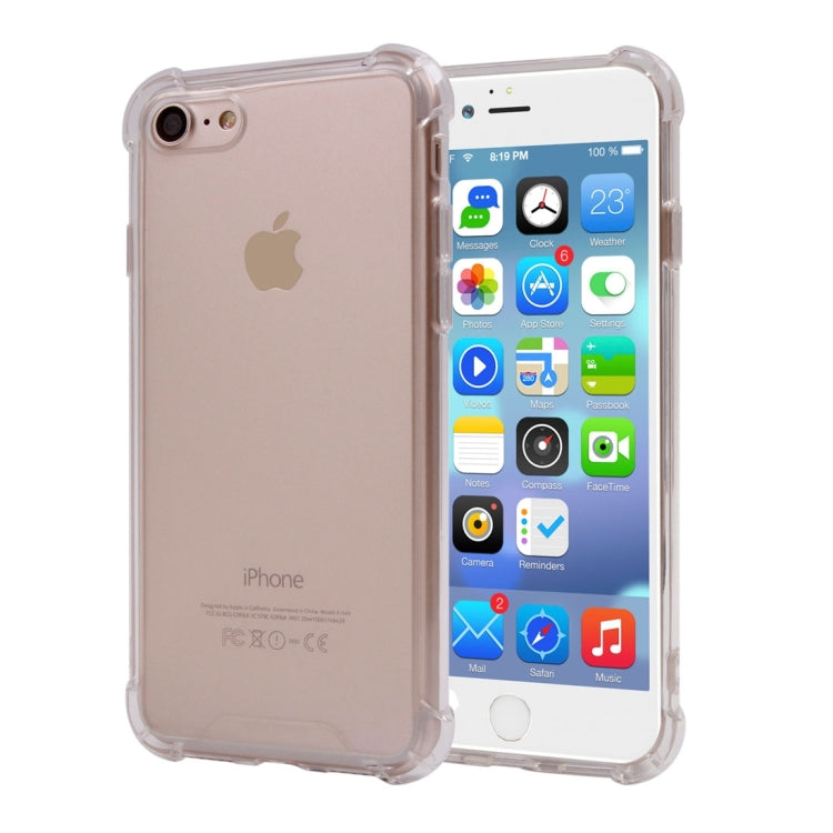 For  iPhone 8 & 7  Acrylic Waistline Transparent TPU Protective Cover Case